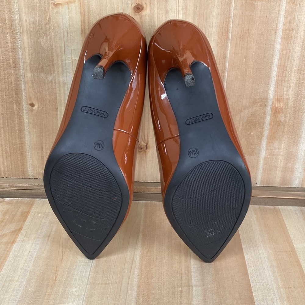 Nine West Rust Brown Heels - Picture 6 of 7